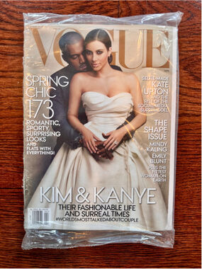 Rare April 2014 sealed Vogue Magazine Kim & Kanye
